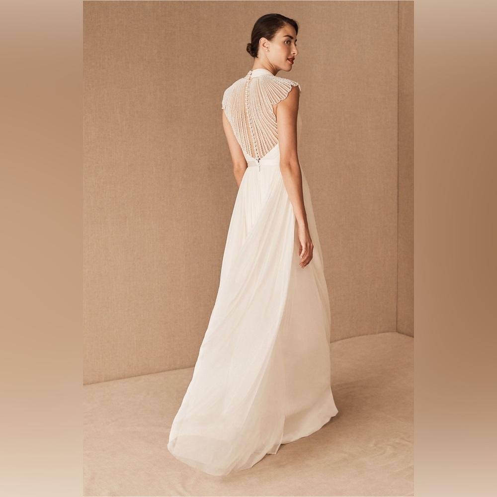 BHLDN Elegant Cream Wedding Dress